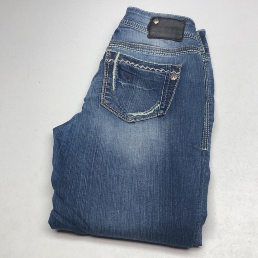 PREMIUM VINTAGE SILVER SUKI SLIM JEANS JEANS 27x33 ⭐️